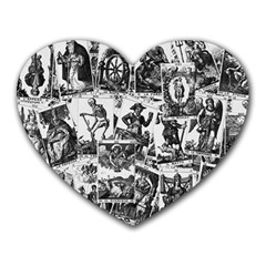 Tarot cards pattern Heart Mousepads