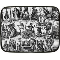 Tarot cards pattern Fleece Blanket (Mini)