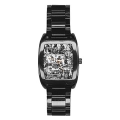 Tarot cards pattern Stainless Steel Barrel Watch