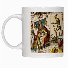 Tarot Cards Pattern White Mugs by Valentinaart