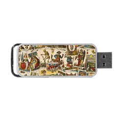 Tarot Cards Pattern Portable Usb Flash (one Side)