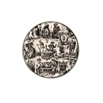 Tarot cards pattern Hat Clip Ball Marker Front