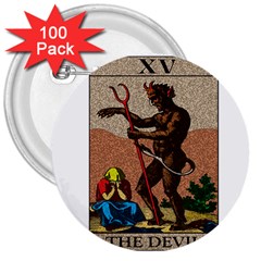 The Devil - Tarot 3  Buttons (100 Pack)  by Valentinaart