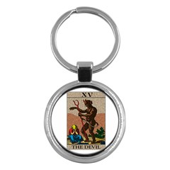 The Devil - Tarot Key Chains (round)  by Valentinaart