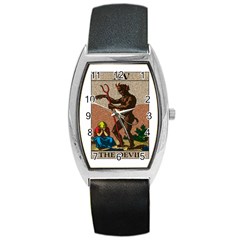 The Devil - Tarot Barrel Style Metal Watch by Valentinaart