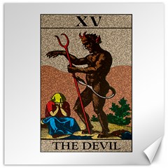 The Devil - Tarot Canvas 16  X 16   by Valentinaart