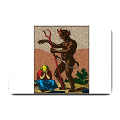 The Devil - Tarot Small Doormat  by Valentinaart