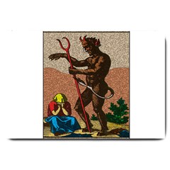 The Devil - Tarot Large Doormat  by Valentinaart