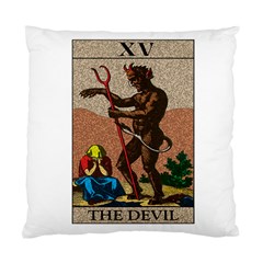 The Devil - Tarot Standard Cushion Case (one Side) by Valentinaart