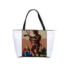 The Devil - Tarot Shoulder Handbags by Valentinaart