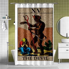 The Devil - Tarot Shower Curtain 48  X 72  (small)  by Valentinaart