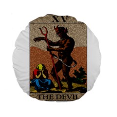 The Devil - Tarot Standard 15  Premium Round Cushions by Valentinaart