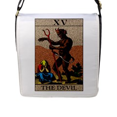 The Devil - Tarot Flap Messenger Bag (l)  by Valentinaart