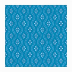 Blue Ornamental Pattern Medium Glasses Cloth