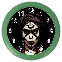 Voodoo  Witch  Color Wall Clocks by Valentinaart