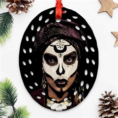 Voodoo  Witch  Ornament (oval Filigree) by Valentinaart