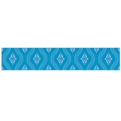 Blue Ornamental Pattern Flano Scarf (large)