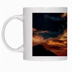 Landscape White Mugs by Valentinaart