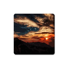 Landscape Square Magnet by Valentinaart