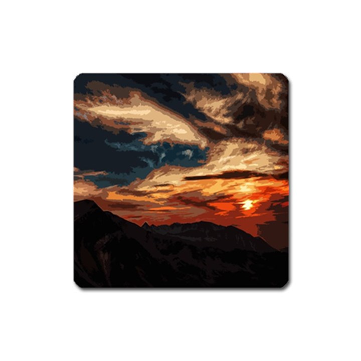 Landscape Square Magnet