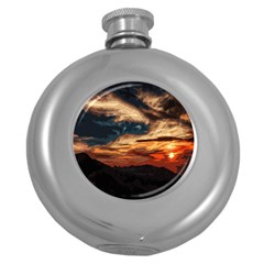 Landscape Round Hip Flask (5 Oz) by Valentinaart