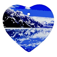 Landscape Heart Ornament (two Sides) by Valentinaart