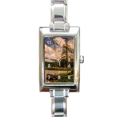 Landscape Rectangle Italian Charm Watch by Valentinaart