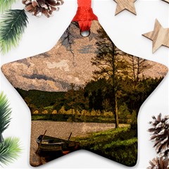 Landscape Star Ornament (two Sides) by Valentinaart