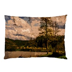 Landscape Pillow Case (two Sides) by Valentinaart