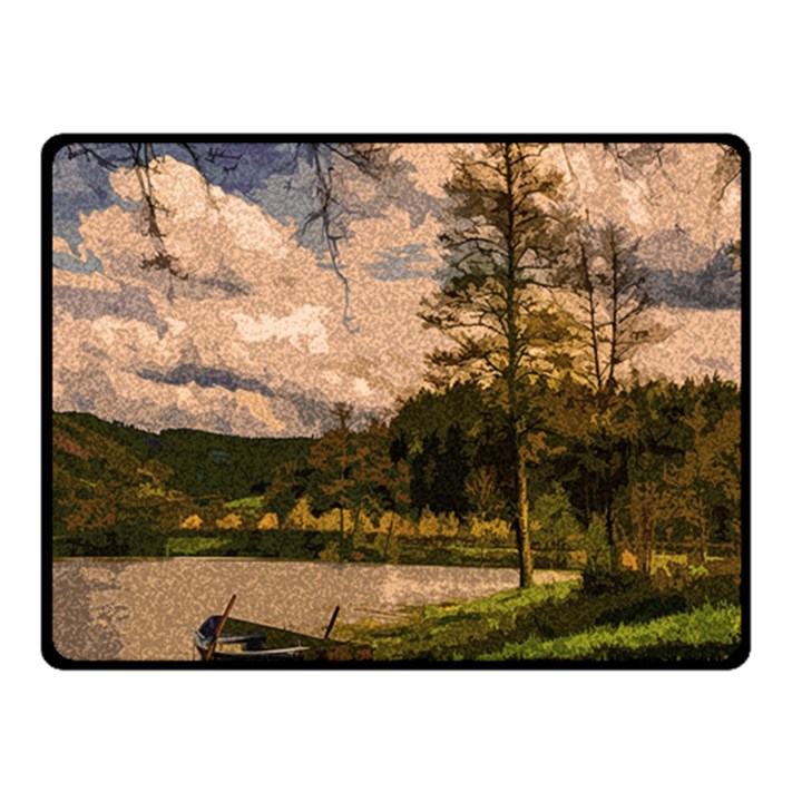 Landscape Double Sided Fleece Blanket (Small) 