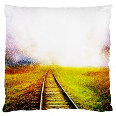 Landscape Large Cushion Case (one Side) by Valentinaart