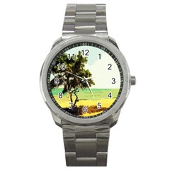 Landscape Sport Metal Watch