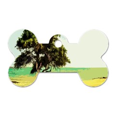 Landscape Dog Tag Bone (Two Sides)