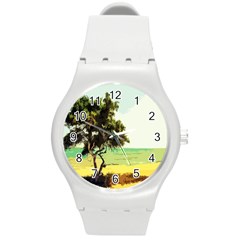 Landscape Round Plastic Sport Watch (M)