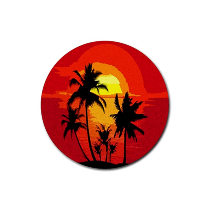 Landscape Rubber Coaster (Round) 