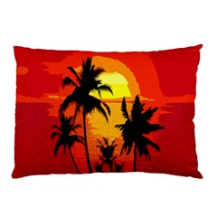 Landscape Pillow Case (two Sides) by Valentinaart