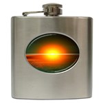 Landscape Hip Flask (6 oz) Front