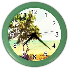 Landscape Color Wall Clocks by Valentinaart