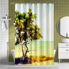 Landscape Shower Curtain 48  X 72  (small)  by Valentinaart