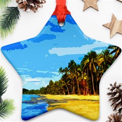 Landscape Star Ornament (two Sides) by Valentinaart