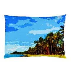 Landscape Pillow Case by Valentinaart