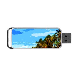 Landscape Portable Usb Flash (one Side)