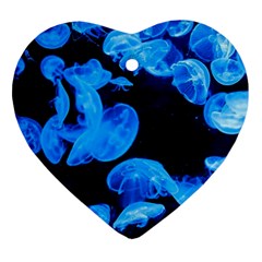 Jellyfish  Ornament (heart) by Valentinaart