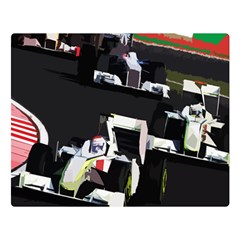 Formula 1 Double Sided Flano Blanket (large)  by Valentinaart