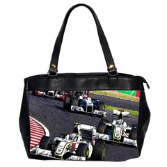 Formula 1 Office Handbags (2 Sides)  by Valentinaart