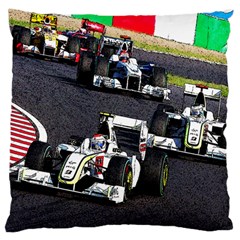 Formula 1 Large Cushion Case (two Sides) by Valentinaart