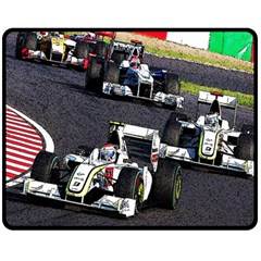 Formula 1 Double Sided Fleece Blanket (medium)  by Valentinaart