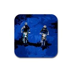 Motorsport  Rubber Square Coaster (4 Pack)  by Valentinaart