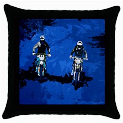 Motorsport  Throw Pillow Case (black) by Valentinaart