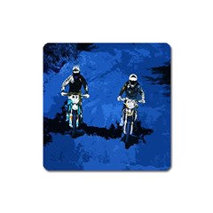 Motorsport  Square Magnet by Valentinaart